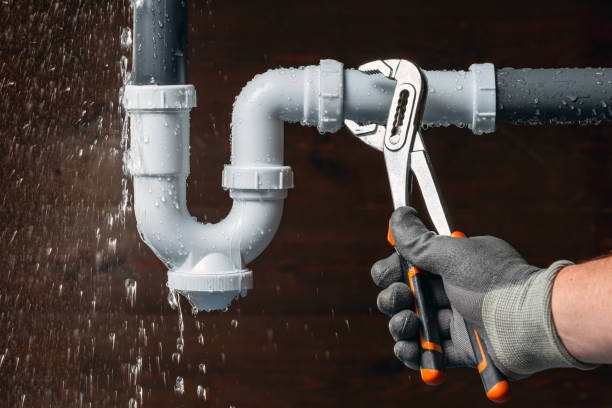 Professional Emergency Plumber technician working in Golden, IL